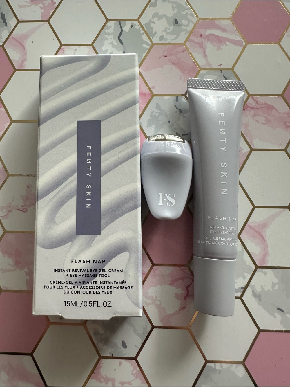 FENTY SKIN Flash Nap Instant Revival Priming Eye Gel-Cream + Eye Massage Tool